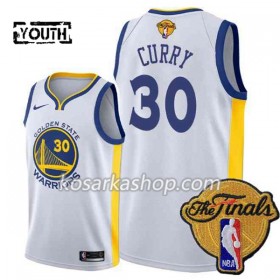 Dres Golden State Warriors Stephen Curry 30 2018 NBA Finals Patch Nike Bijela Swingman - Dječji